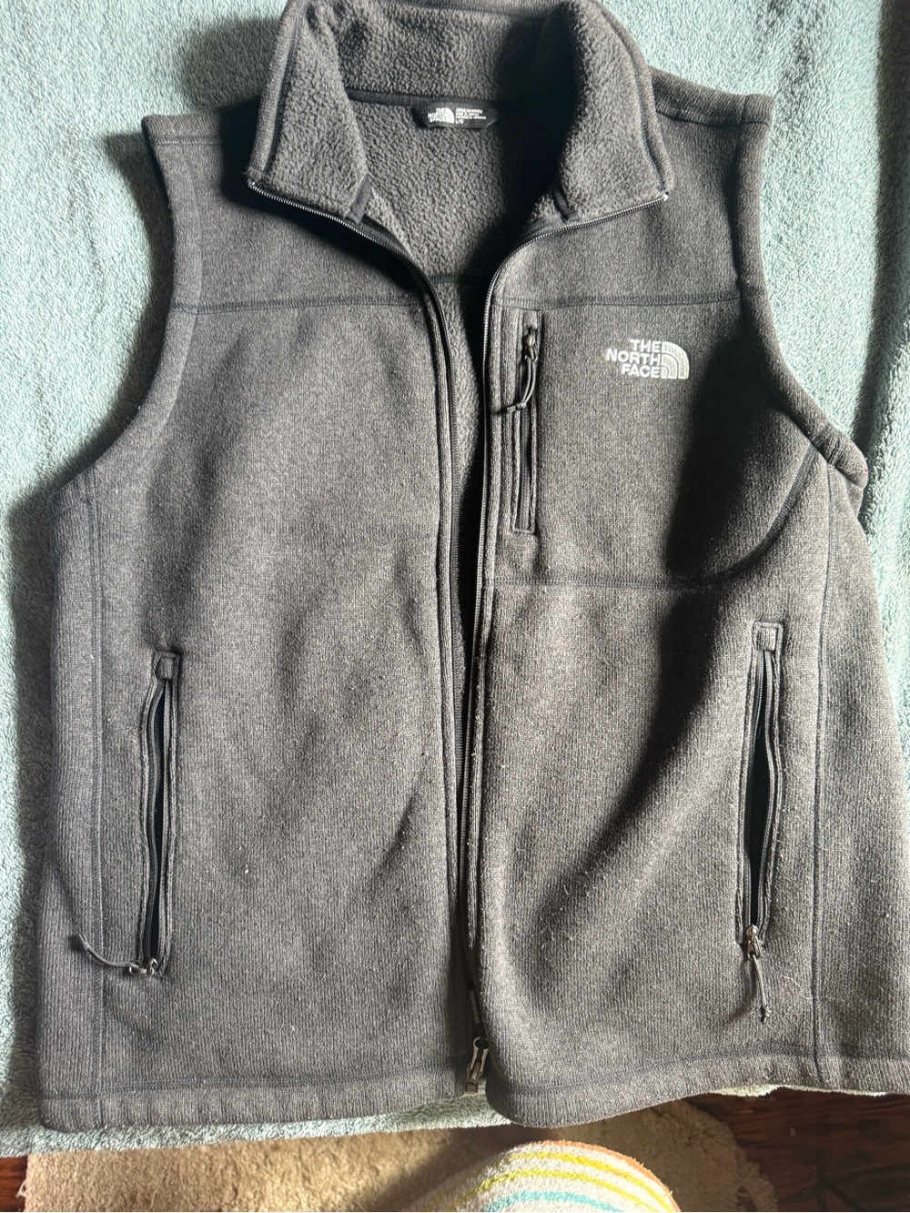 The North Face Men's Dark Gray Fleece Vest